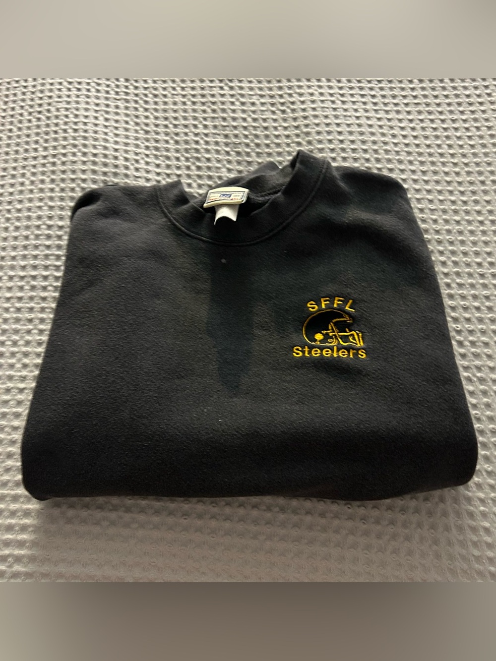 Black Steelers Crewneck Sweatshirt